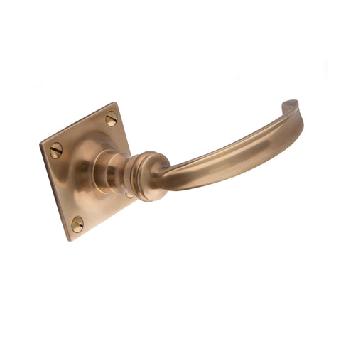 104mm Dished Lever Handle - Shown in Very Light Aged