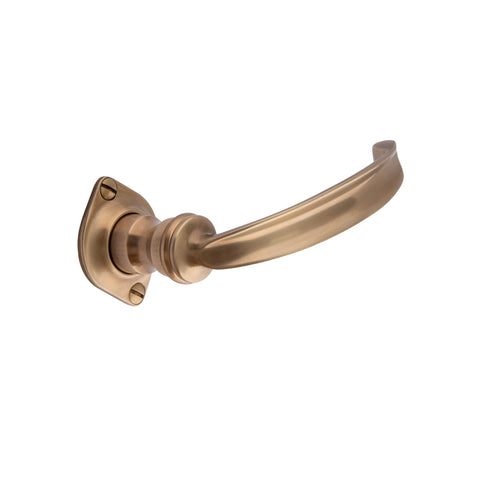 104mm Dished Lever Handle - Shown in Very Light Aged