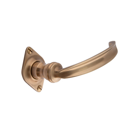 104mm Dished Lever Handle - Shown in Very Light Aged