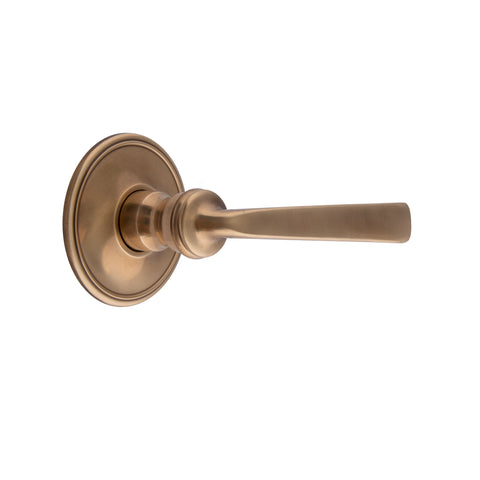 102mm Square Bar Lever Handle - Shown in Very Light Aged