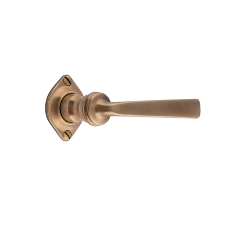 102mm Square Bar Lever Handle - Shown in Very Light Aged