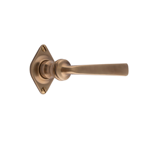 102mm Square Bar Lever Handle - Shown in Very Light Aged