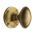 Mayfair Oval Style Mortice Knob on Visible Fix Unsprung Rose