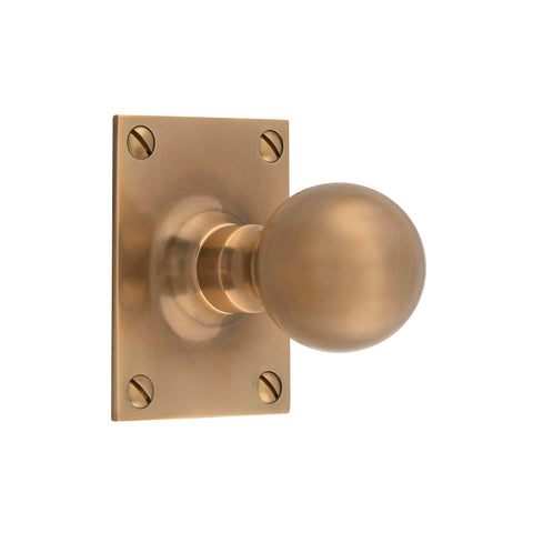 39mm Dia Mortice Ball Knob - Shown in Very Light Aged