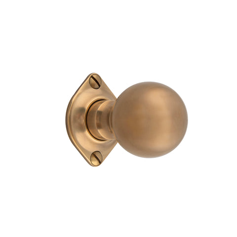 39mm Dia Mortice Ball Knob - Shown in Very Light Aged