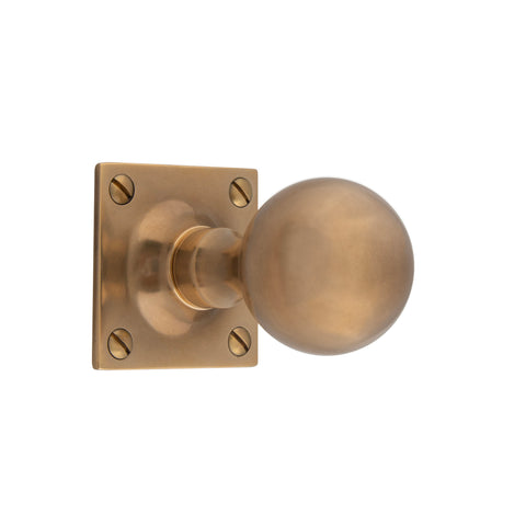 45mm dia Mortice Ball Knob - Shown in Very Light Aged