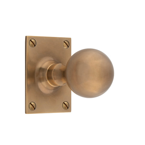 45mm dia Mortice Ball Knob - Shown in Very Light Aged