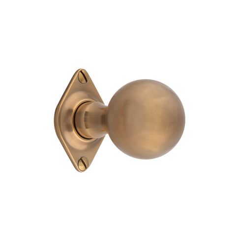 45mm dia Mortice Ball Knob - Shown in Very Light Aged