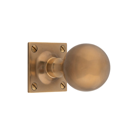 50mm dia Ball Mortice Knob - Shown in Very Light Aged