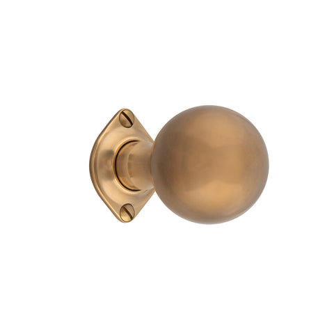50mm dia Ball Mortice Knob - Shown in Very Light Aged