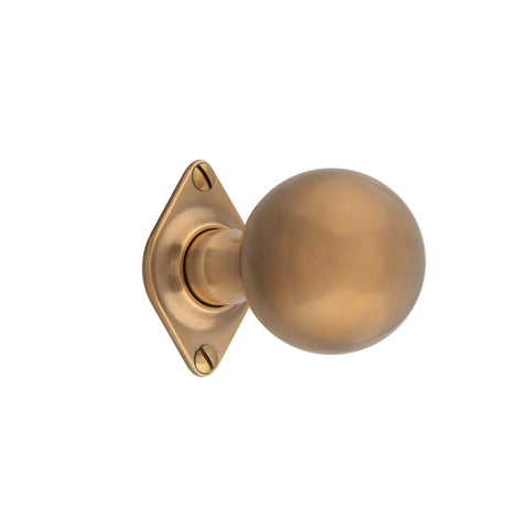 50mm dia Ball Mortice Knob - Shown in Very Light Aged