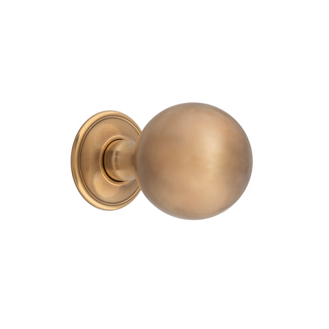 59mm dia Ball Mortice Knob - Shown in Very Light Aged