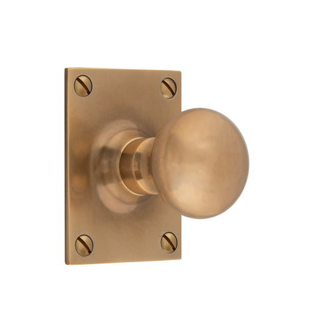 41mm dia Bun Mortice Knob - Shown in Very Light Aged