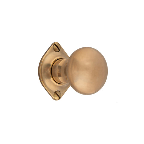 41mm dia Bun Mortice Knob - Shown in Very Light Aged