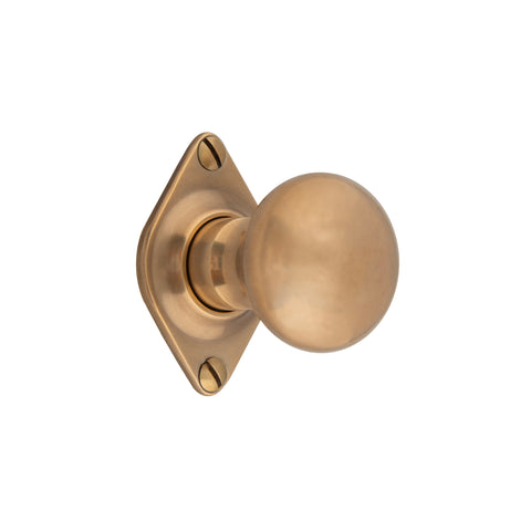 41mm dia Bun Mortice Knob - Shown in Very Light Aged