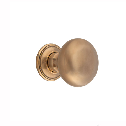 52mm dia Bun Mortice Knob - Shown in Very Light Aged