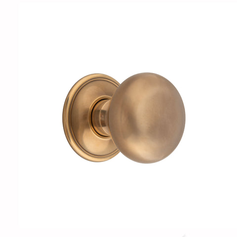 52mm dia Bun Mortice Knob - Shown in Very Light Aged