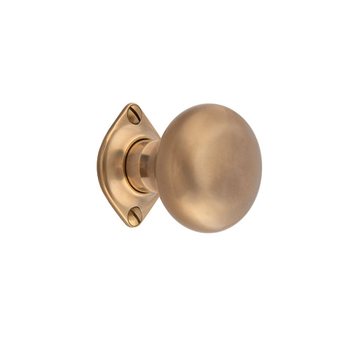 52mm dia Bun Mortice Knob - Shown in Very Light Aged