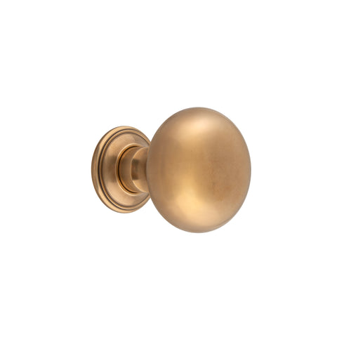 58mm dia Bun Mortice Knob - Shown in Very Light Aged