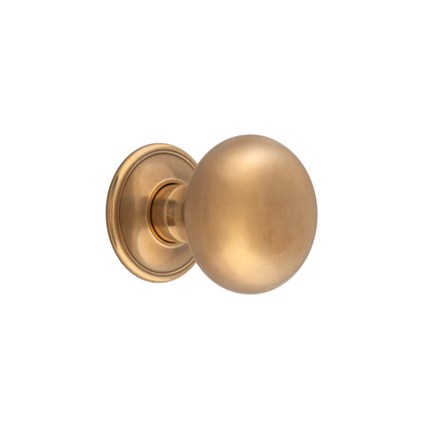 58mm dia Bun Mortice Knob - Shown in Very Light Aged