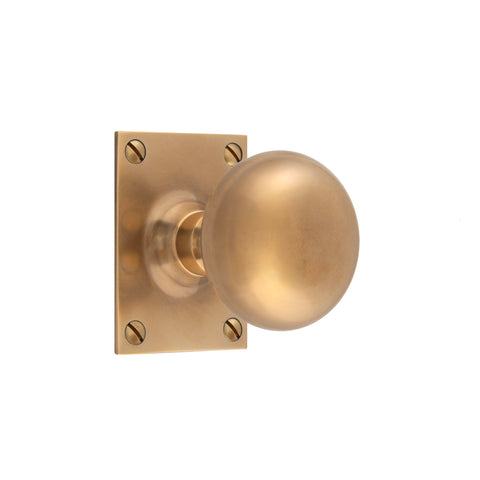 58mm dia Bun Mortice Knob - Shown in Very Light Aged