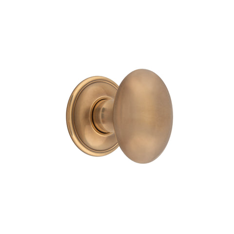 59mm x 45mm Oval Mortice Knob - Shown in Very Light Aged
