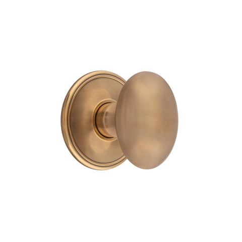 59mm x 45mm Oval Mortice Knob - Shown in Very Light Aged