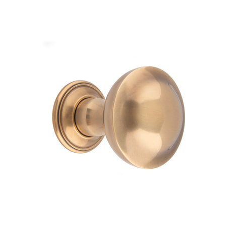 56mm dia Convex Mortice Knob - Shown in Very Light Aged