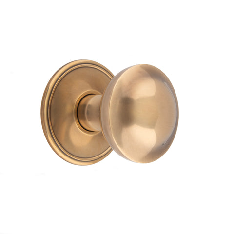 56mm dia Convex Mortice Knob - Shown in Very Light Aged