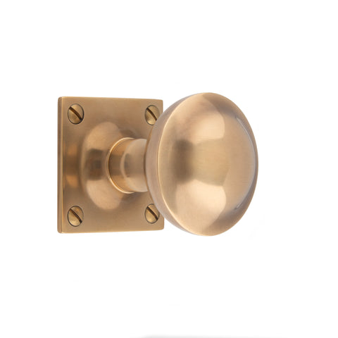 56mm dia Convex Mortice Knob - Shown in Very Light Aged