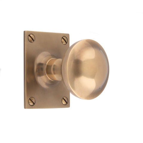 56mm dia Convex Mortice Knob - Shown in Very Light Aged