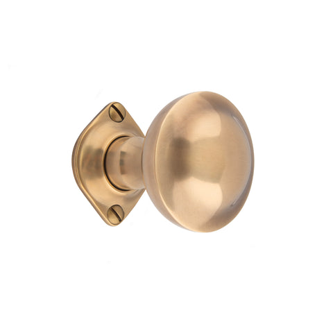 56mm dia Convex Mortice Knob - Shown in Very Light Aged