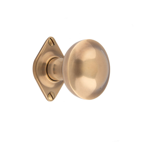 56mm dia Convex Mortice Knob - Shown in Very Light Aged