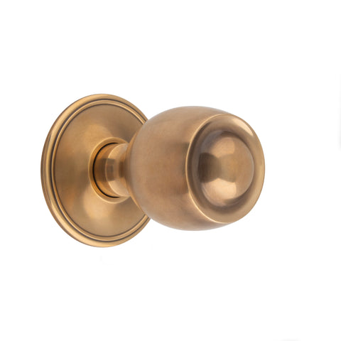 49mm dia Tulip Mortice Knob - Shown in Very Light Aged