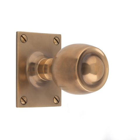 49mm dia Tulip Mortice Knob - Shown in Very Light Aged