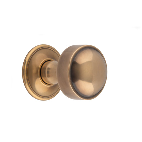 49mm dia Flat Sided Mortice Knob - Shown in Very Light Aged