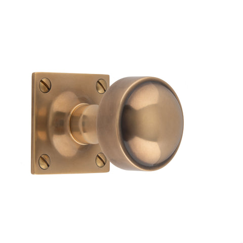 49mm dia Flat Sided Mortice Knob - Shown in Very Light Aged