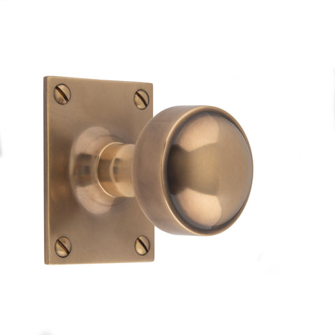 49mm dia Flat Sided Mortice Knob - Shown in Very Light Aged