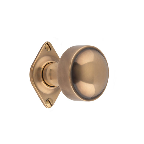 49mm dia Flat Sided Mortice Knob - Shown in Very Light Aged