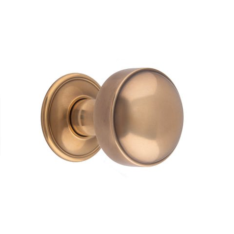 55mm dia Flat Sided Mortice Knob - Shown in Very Light Aged
