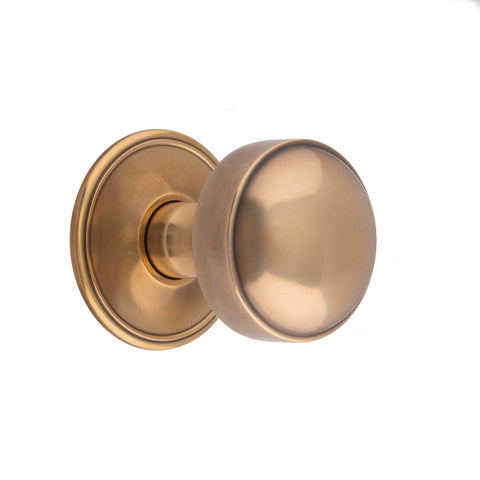 55mm dia Flat Sided Mortice Knob - Shown in Very Light Aged