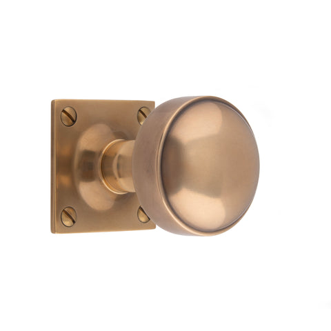 55mm dia Flat Sided Mortice Knob - Shown in Very Light Aged