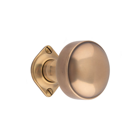 55mm dia Flat Sided Mortice Knob - Shown in Very Light Aged