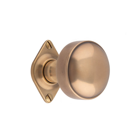 55mm dia Flat Sided Mortice Knob - Shown in Very Light Aged