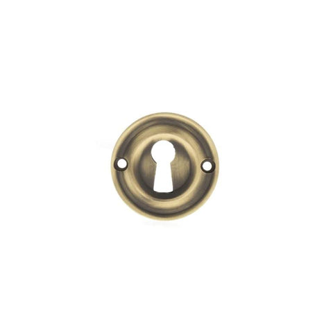 42mm Dia Round Open Keyhole Escutcheon Old English Style