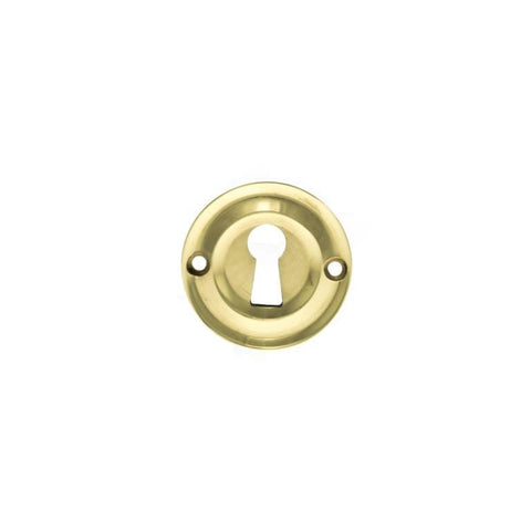 42mm Dia Round Open Keyhole Escutcheon Old English Style