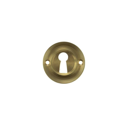 42mm Dia Round Open Keyhole Escutcheon Old English Style