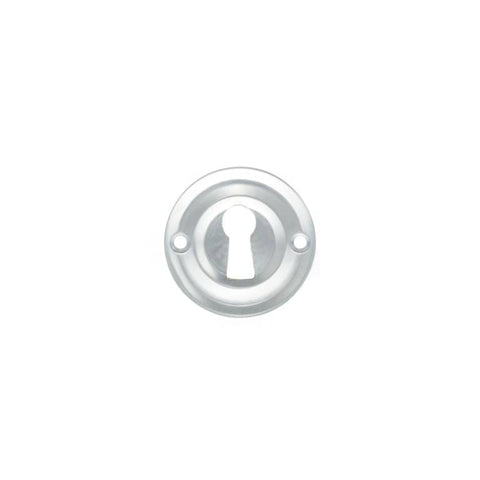 42mm Dia Round Open Keyhole Escutcheon Old English Style