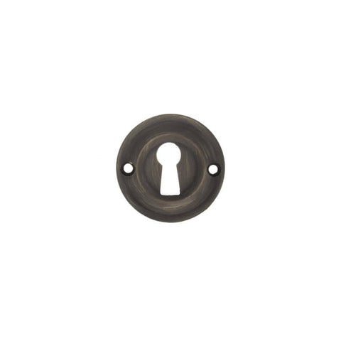 42mm Dia Round Open Keyhole Escutcheon Old English Style