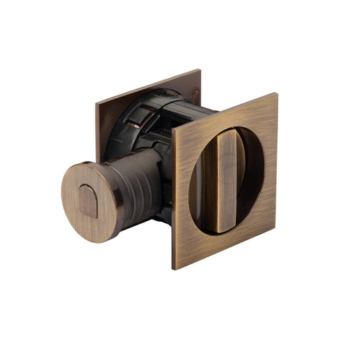 Tubular Sliding Lock with Square Privacy Turns